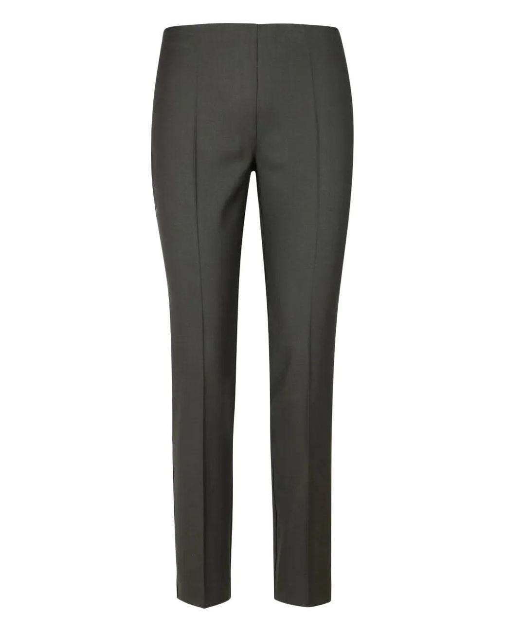 P.A.R.O.S.H. Gray Stone Tailored Trousers With Straight-Leg Cut