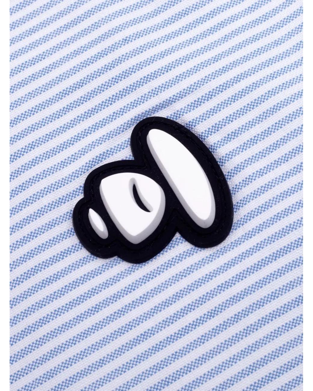 Aape By A Bathing Ape Blue Striped Button-Down Shirt for men