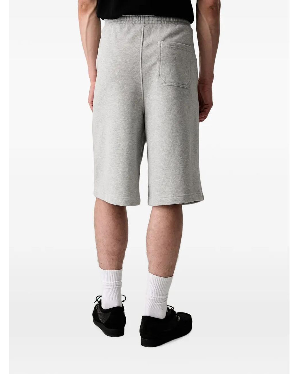 Daily Paper Gray Logo-Print Elasticated Shorts for men