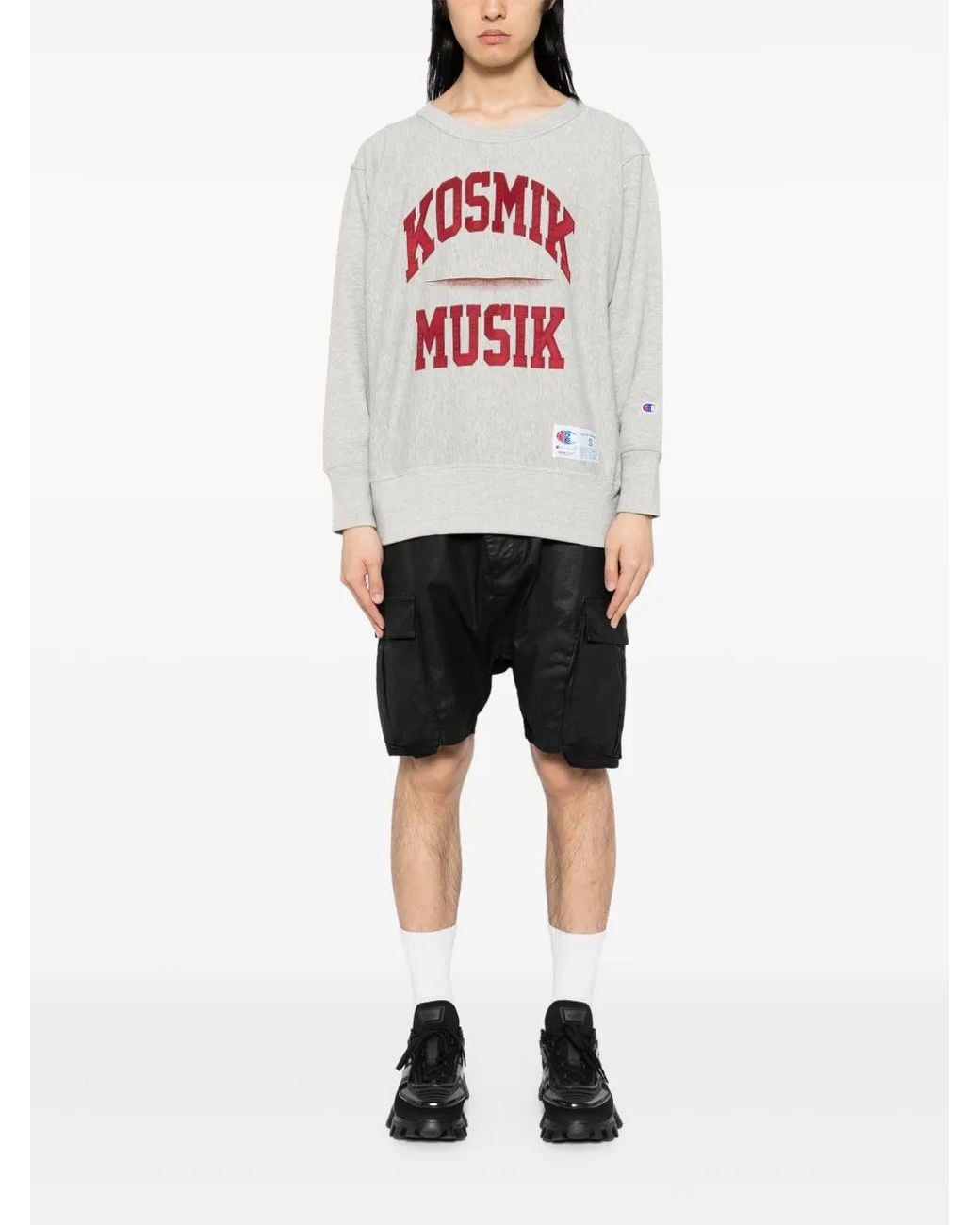 Undercover White Slogan Print Sweater for men