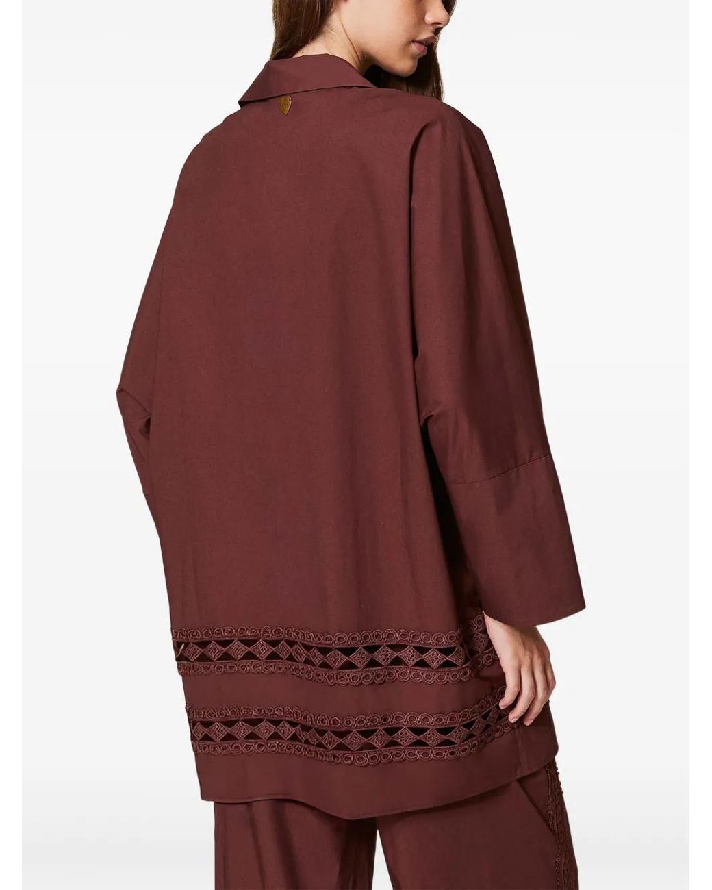 Twinset Purple Woven Shirt