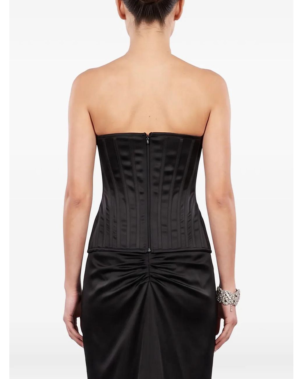 GIUSEPPE DI MORABITO Black Haut Corset À Fines Bretelles