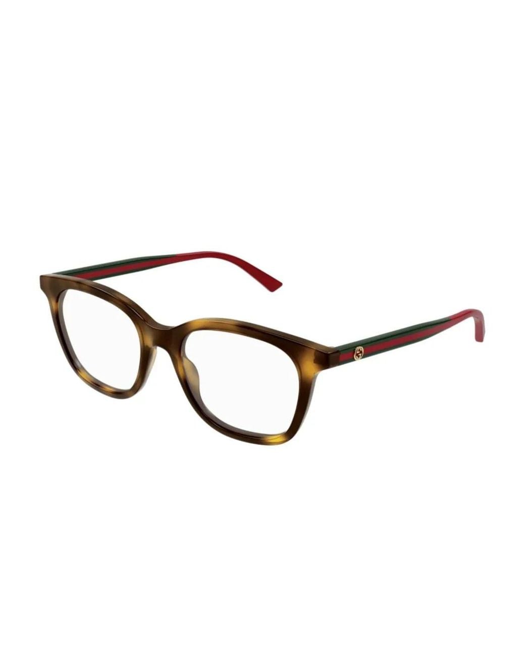 Gucci Brown Square-Frame Glasses