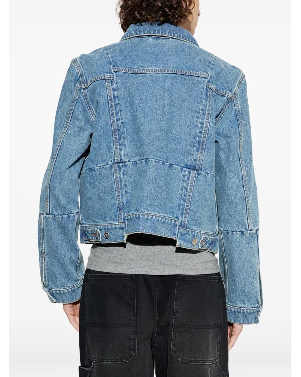 Vetements Button-Up Jack in het Blue voor heren