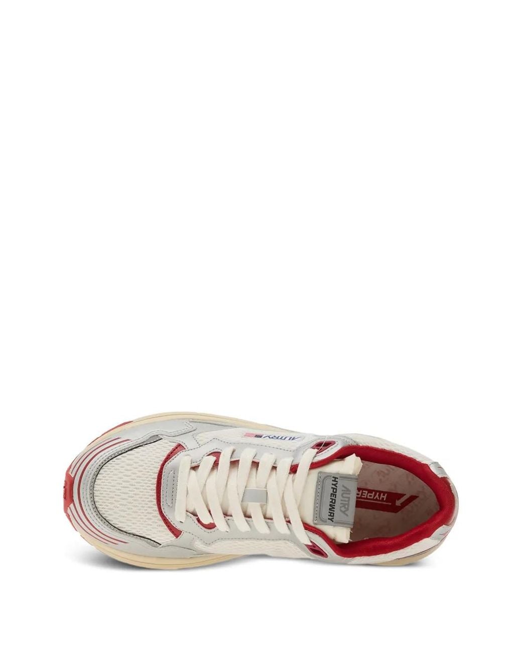 Autry White Hyperway Low-Top Sneakers