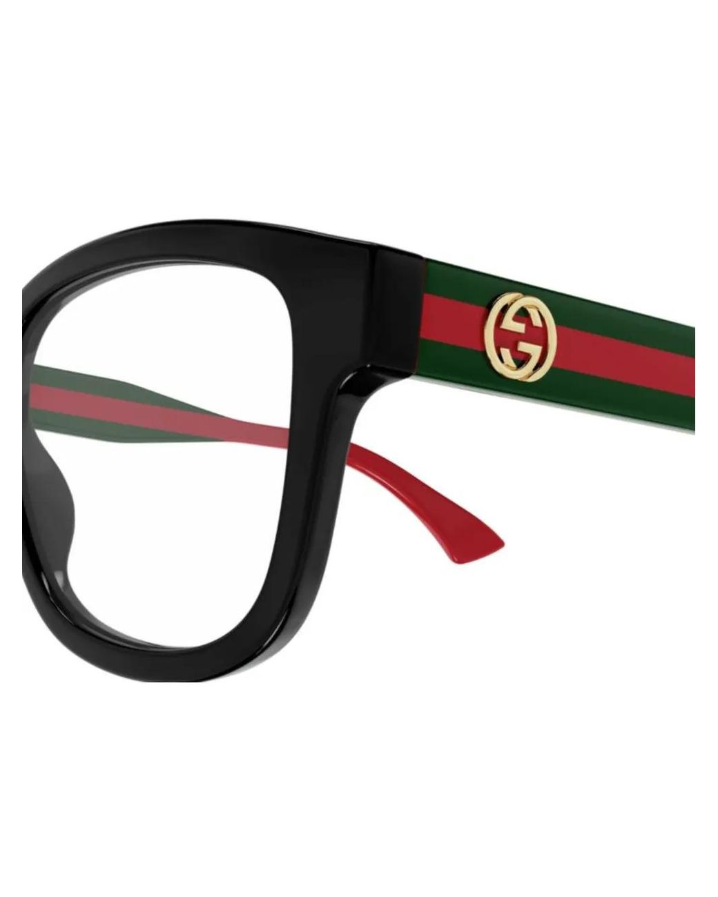 Gucci Black Square-Frame Glasses