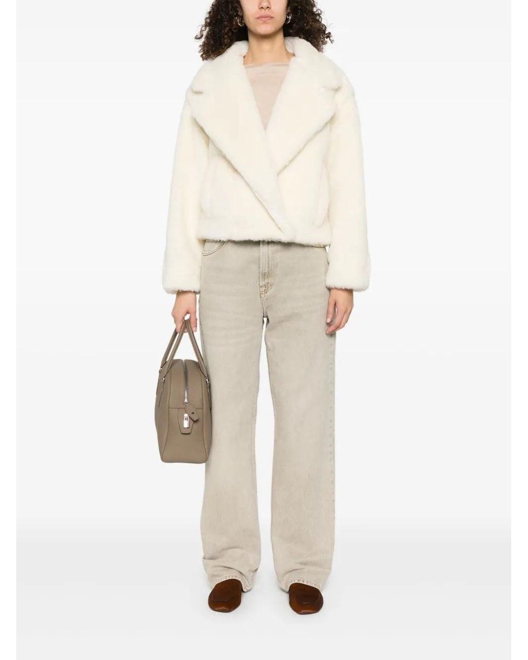 Max Mara Natural Wool Short Coat