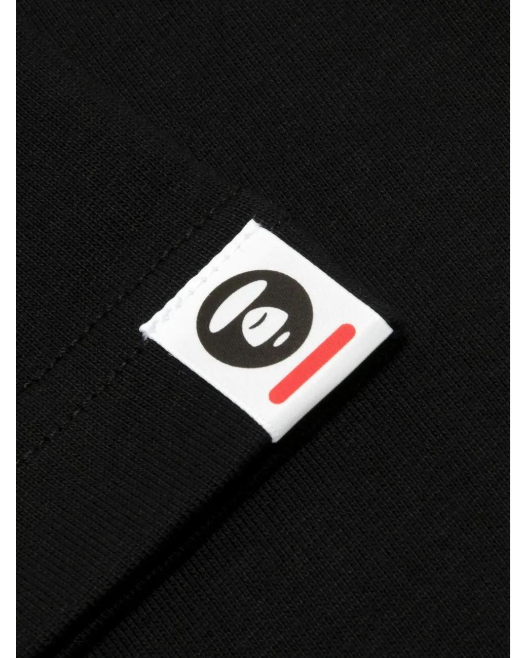 Aape By A Bathing Ape Black T-Shirt À Col Rond for men
