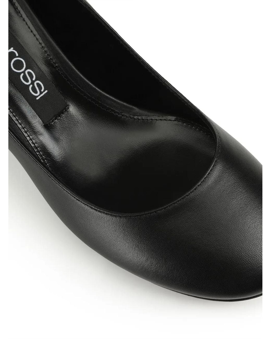 Sergio Rossi Black 50Mm Sr Piller Pumps