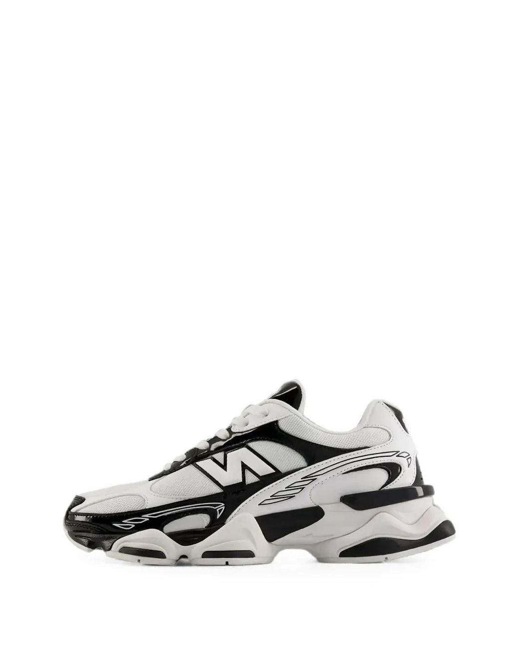 New Balance White 9060R Mesh-Panel Sneakers