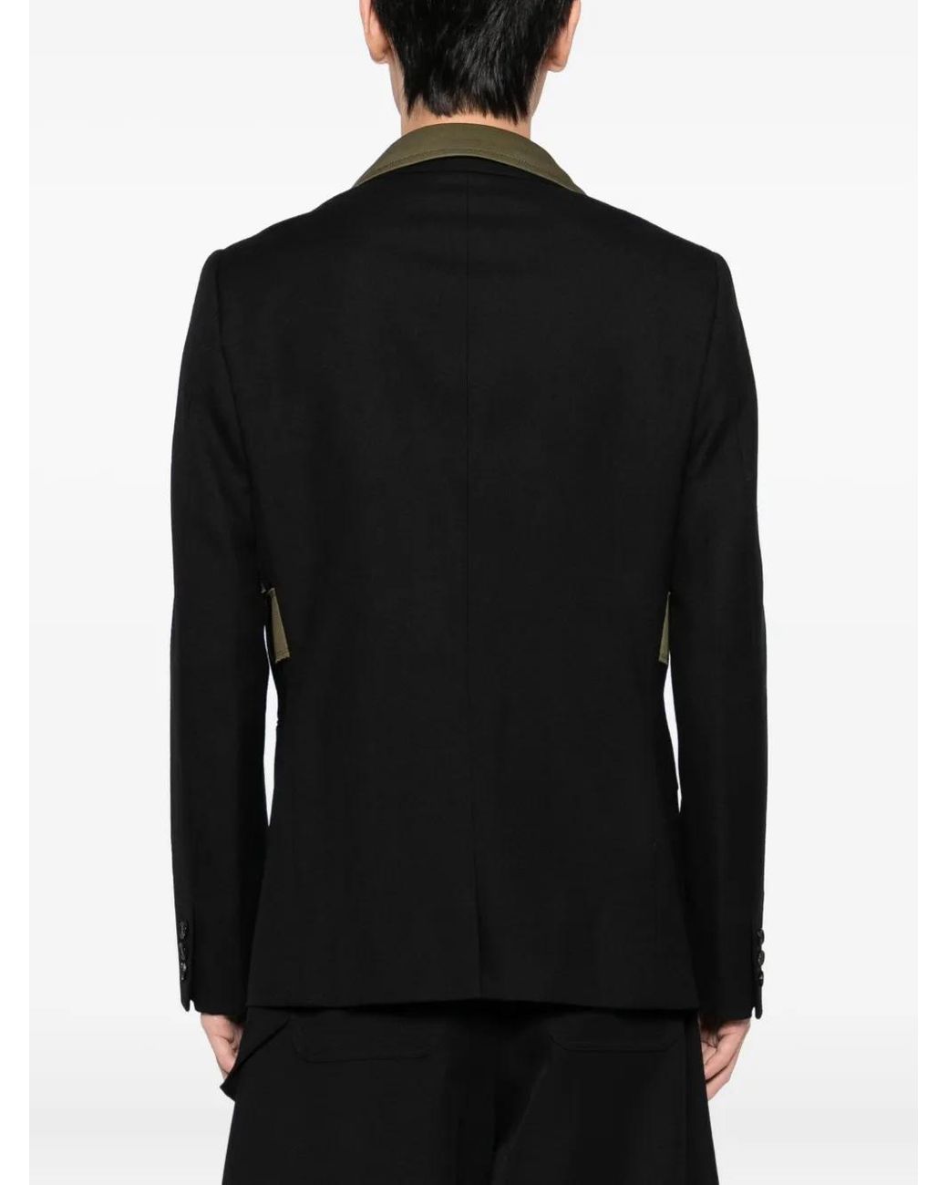 Comme des Garçons Black Patchwork Blazer for men