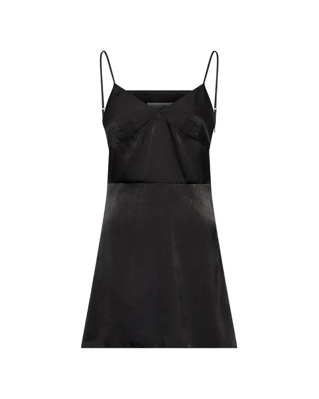 MM6 by Maison Margiela Black Robe-Nuisette Courte