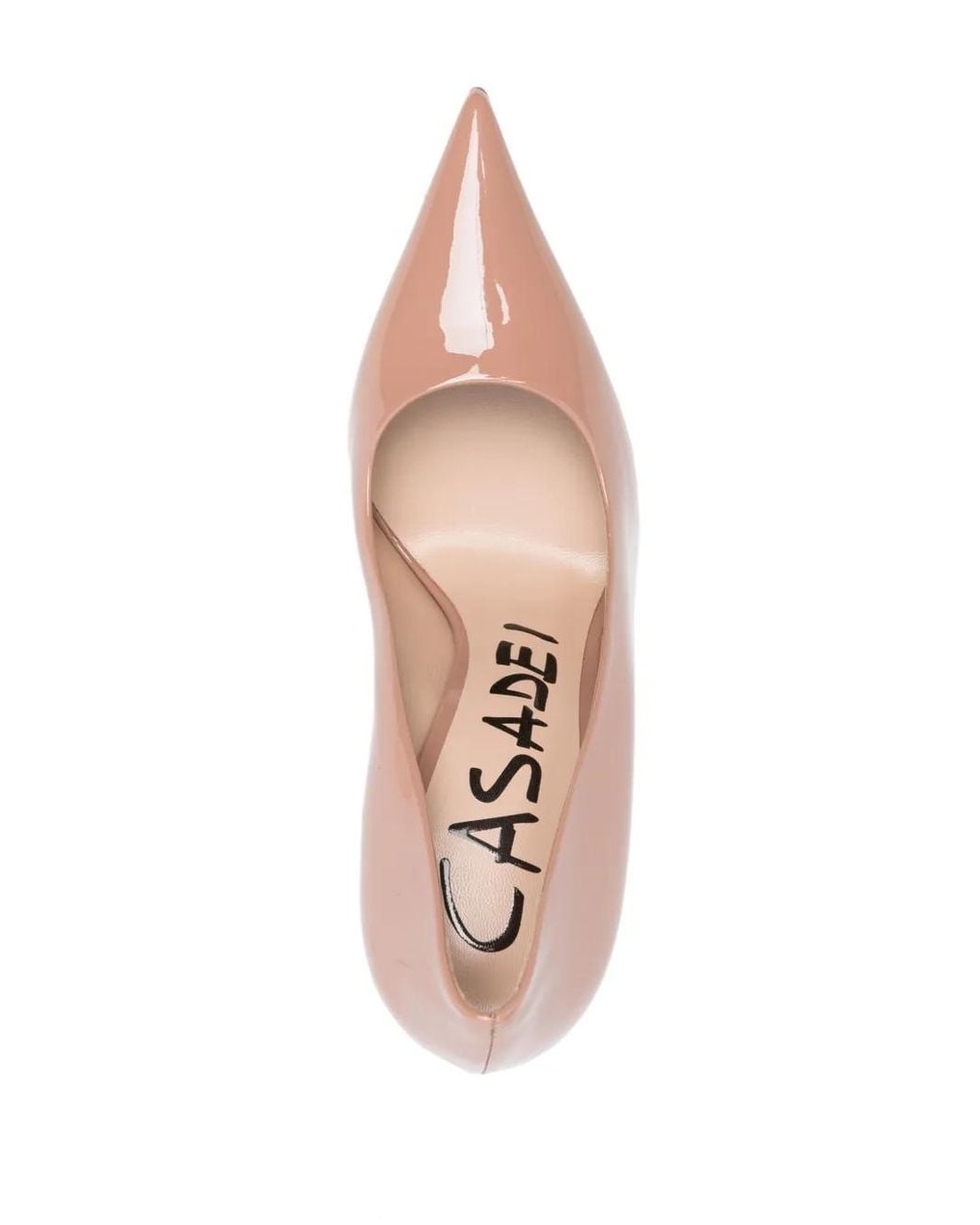 Casadei Pink Superblade 100 Patent Leather Pumps Shoes