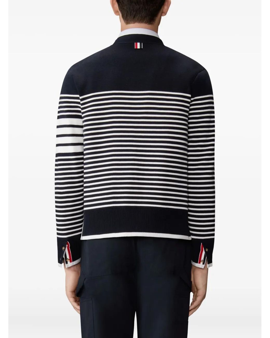 Thom Browne Gestreept Vest in het Blue voor heren