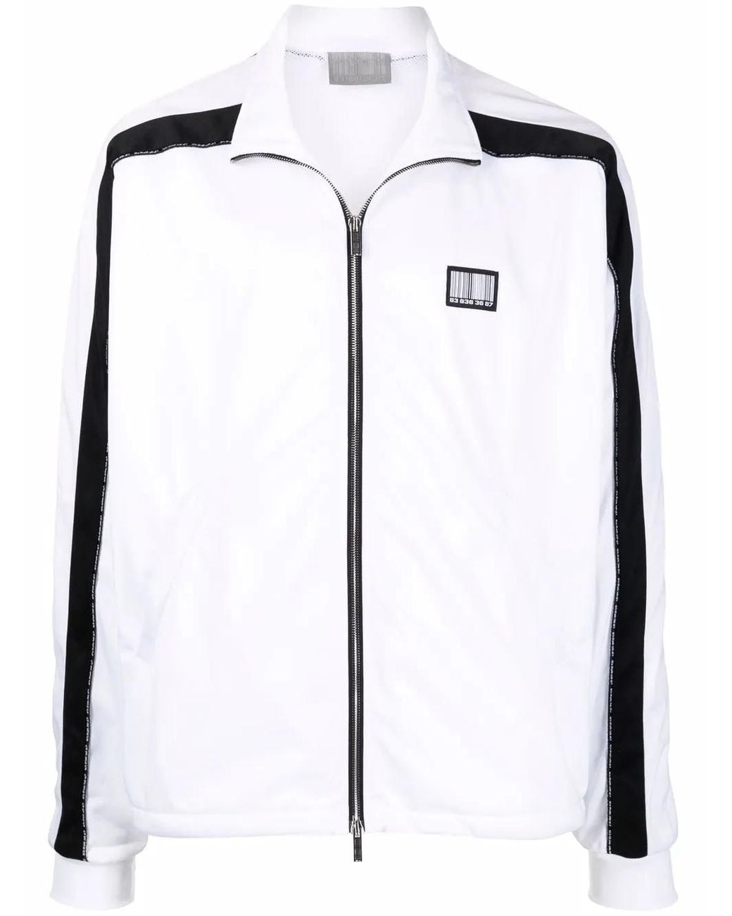 VTMNTS Black Logo-Patch Track Jacket