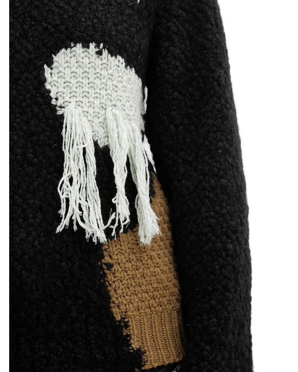 ANDERSSON BELL Black Patchwork Sweater
