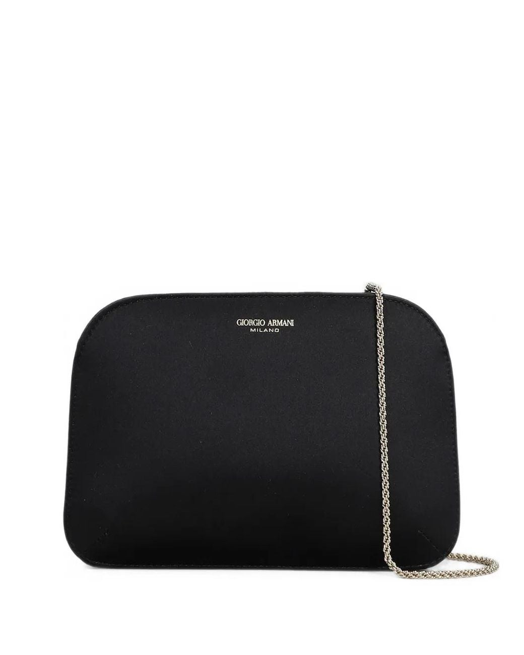 Giorgio Armani Black Pochette La Prima En Satin À Bride En Chaîne