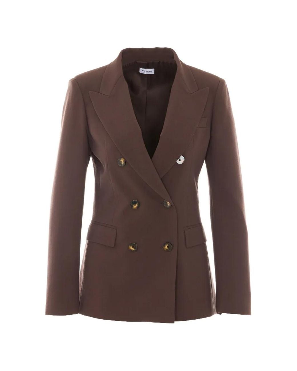RUE DU BAC Brown Double-Breasted Blazer