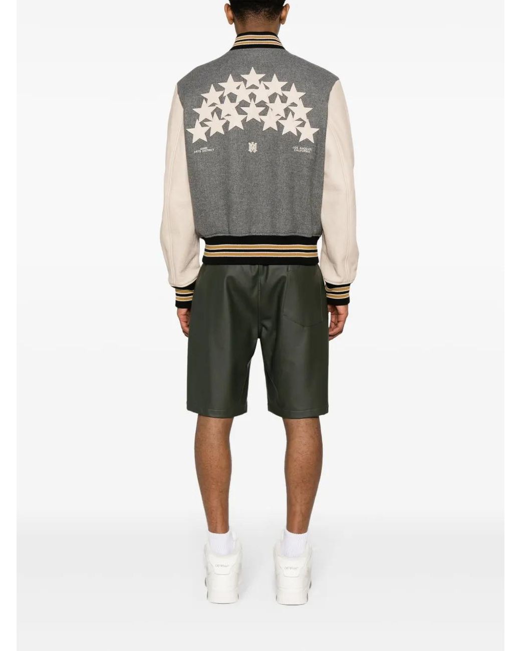 Amiri Gray Bomber Jacket for men