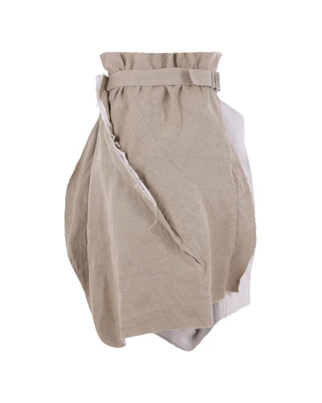 Comme des Garçons Natural Asymmetric-Hem Skirt