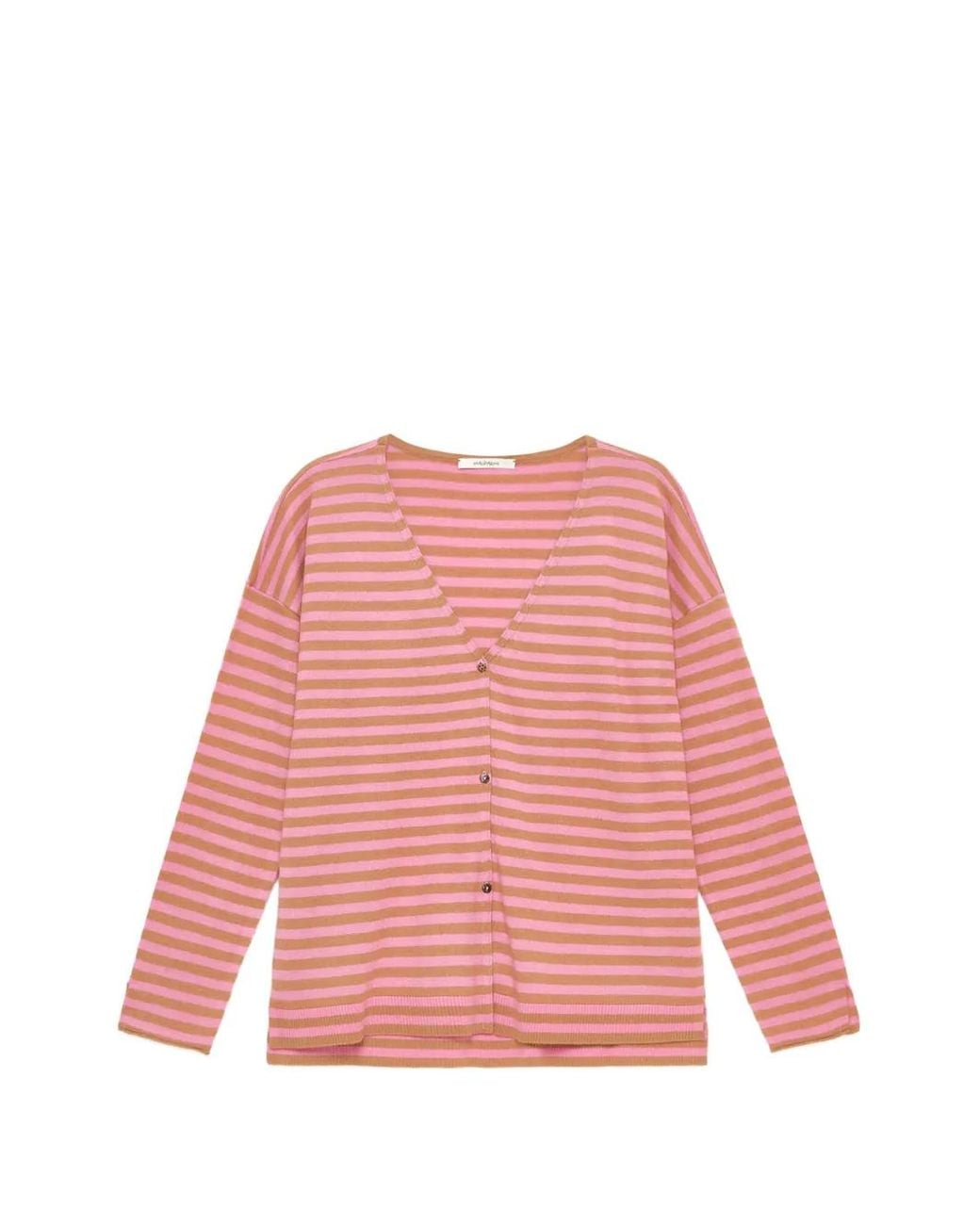Maliparmi Gestreept Vest in het Pink