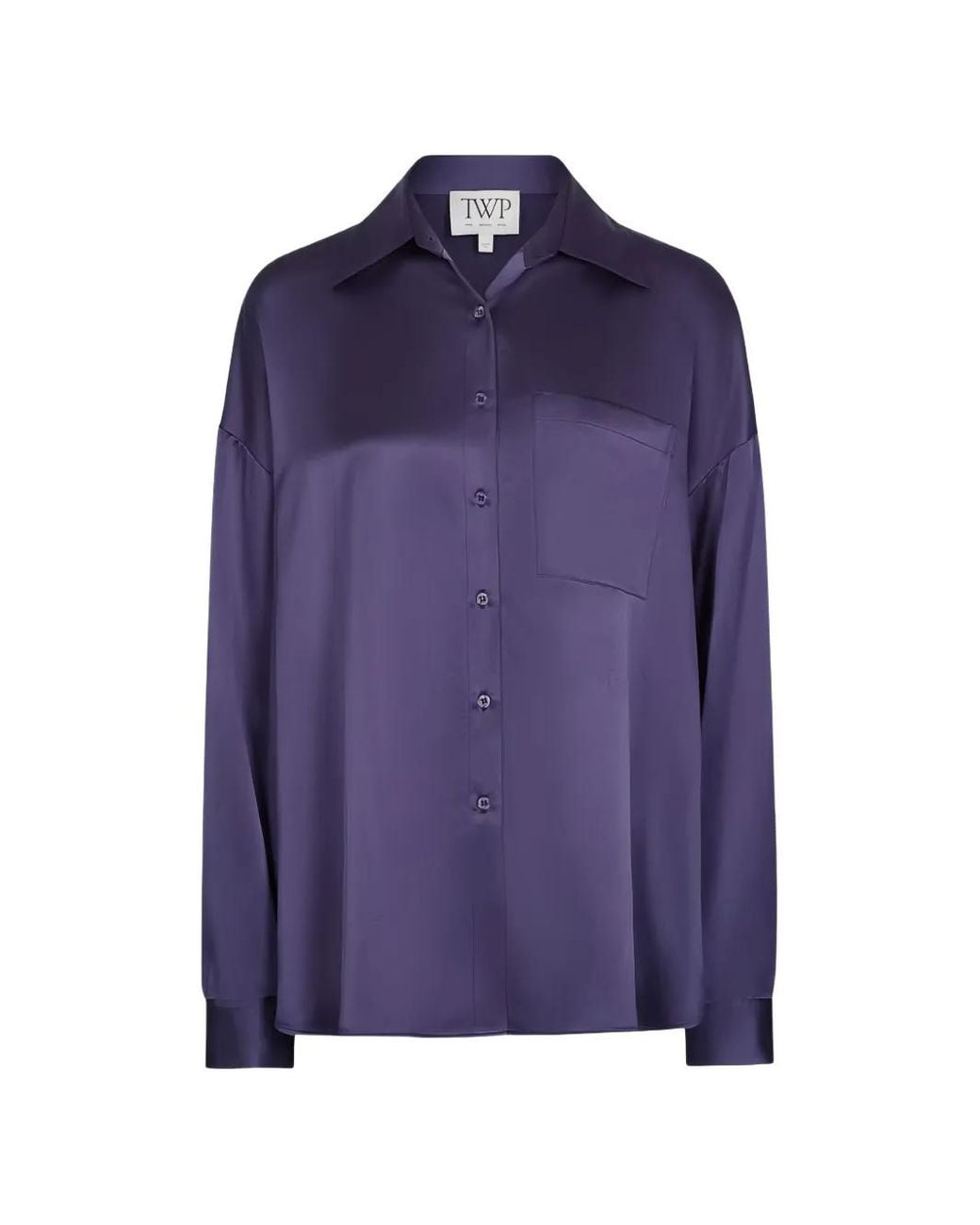 Twp Purple Something Borrowed Silk Shirt