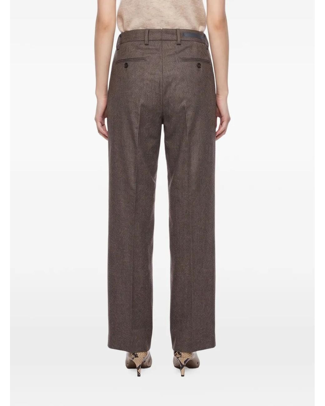 Briglia 1949 Brown Pantalon Manhattan À Plis