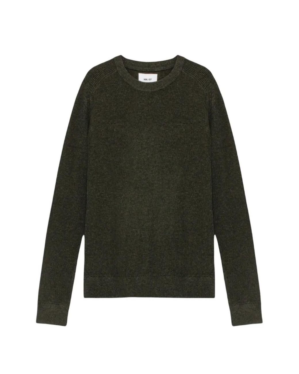 NN07 Green Kevin Ribbed-Knit Sweater for men