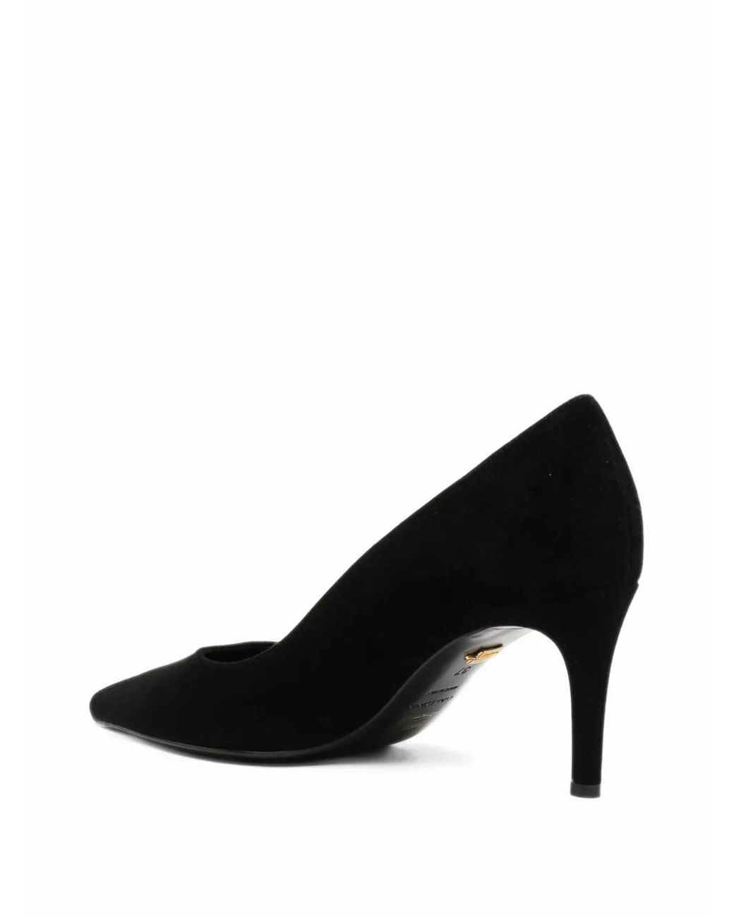 Baldinini Black Suede Pointed-Toe Pumps