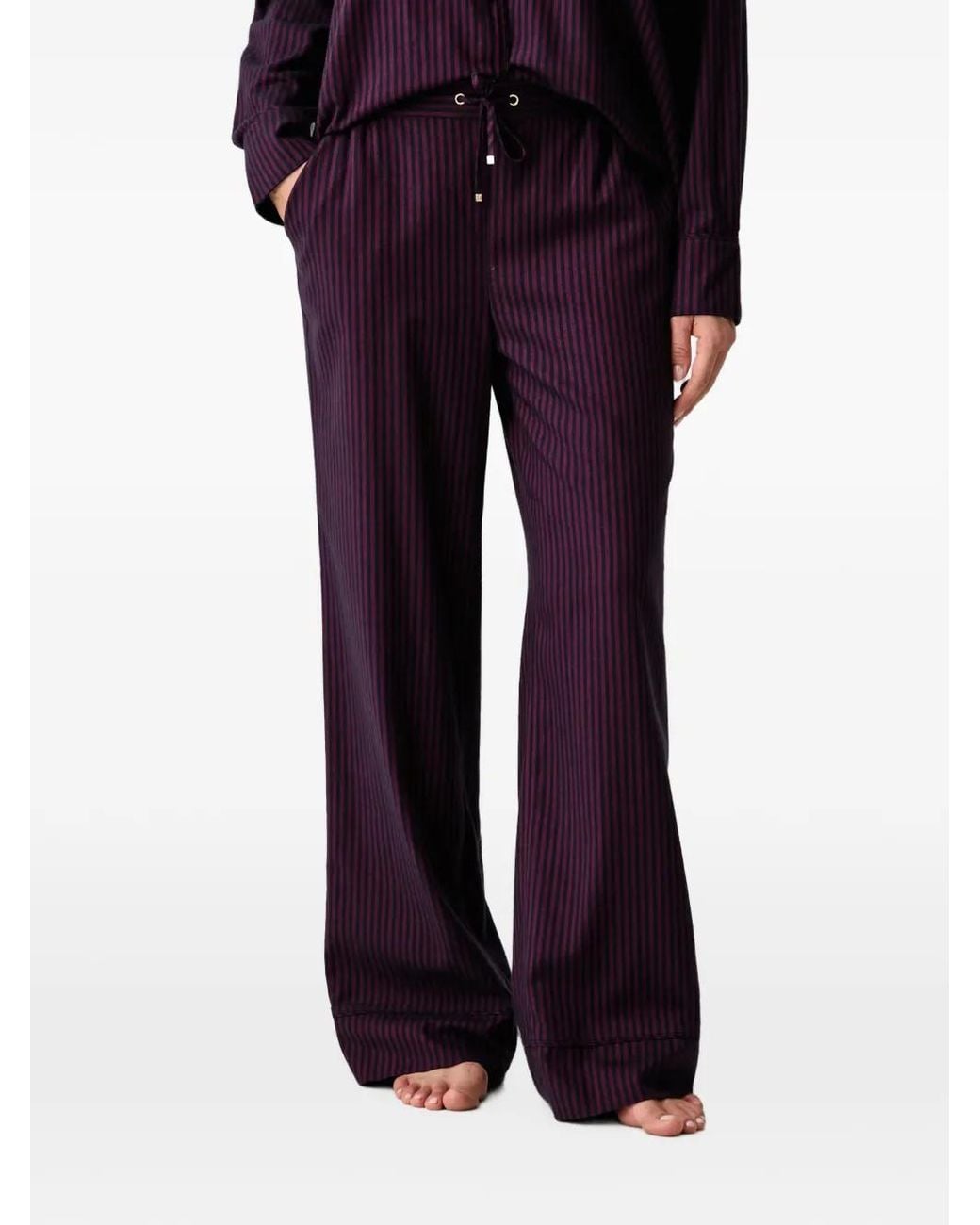 Chantelle Gabriel Gestreepte Pyjamabroek in het Purple
