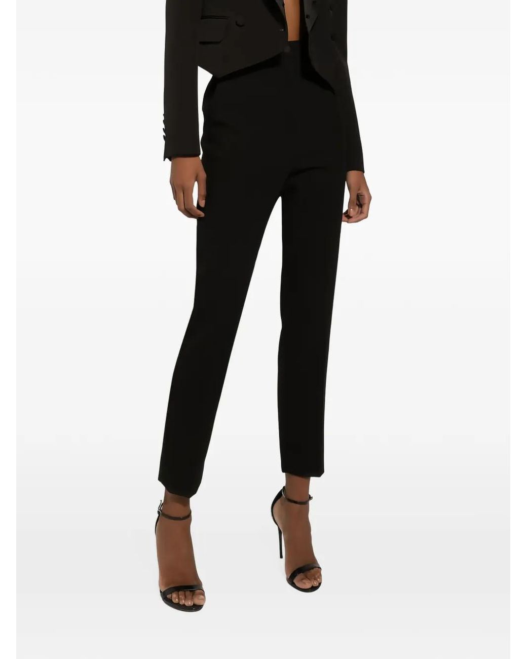 Dolce & Gabbana Black Tailored Twill Pants