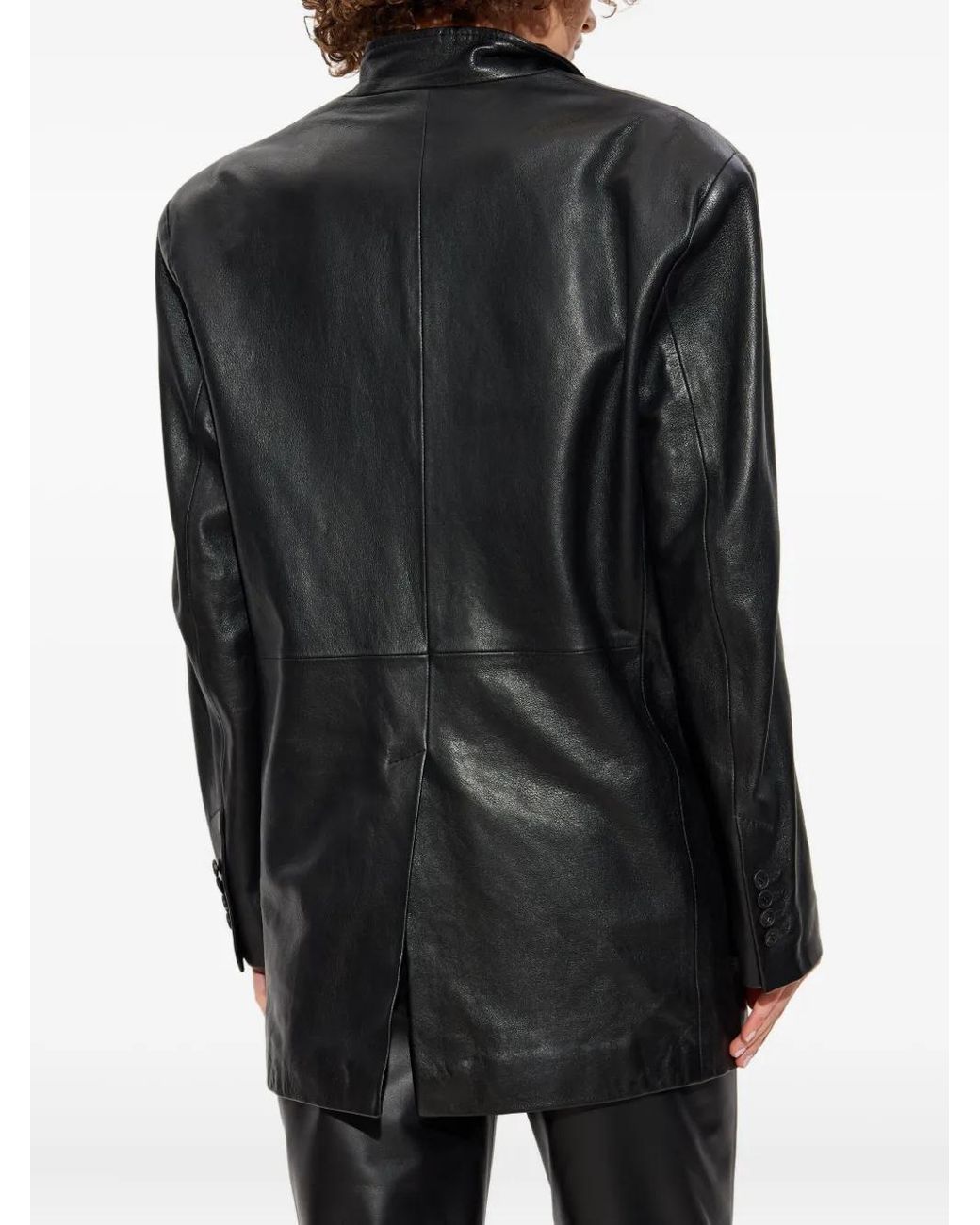 The Attico Black Leather Jackets