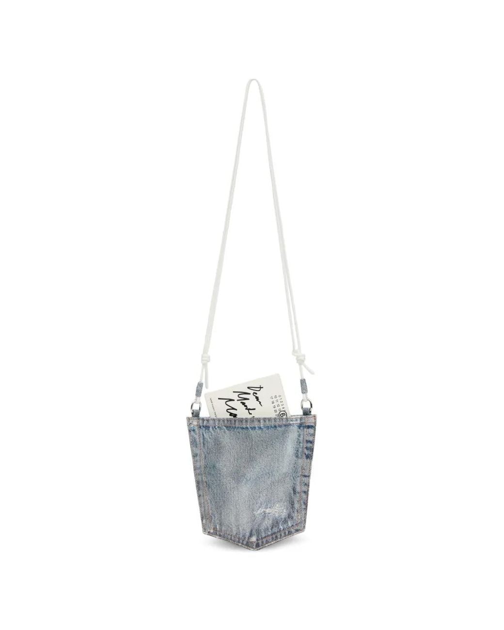 MM6 by Maison Margiela White Pocket Cross Body Bag