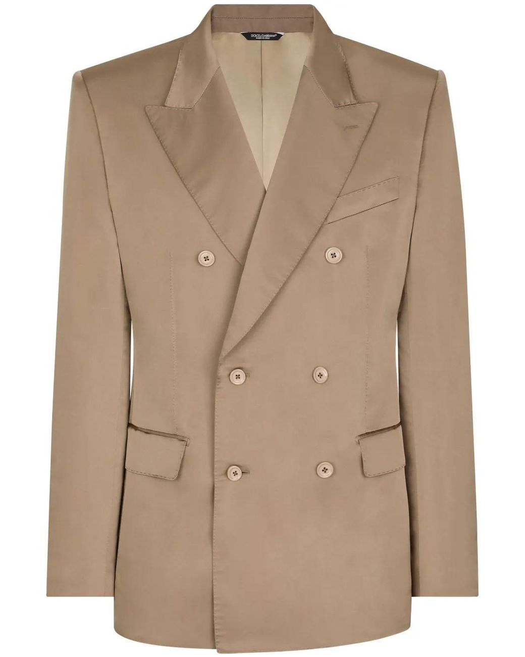 Dolce & Gabbana Natural Duchesse Double-Breasted Blazer for men