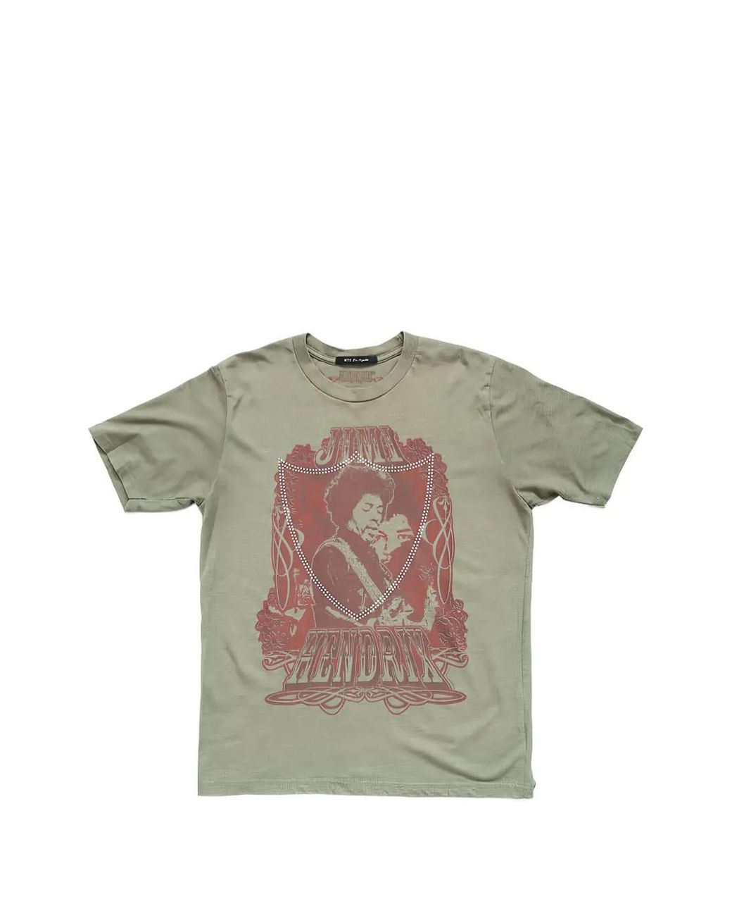 HTC Gray Jimi Hendrix Lux Graphic-Print T-Shirt for men