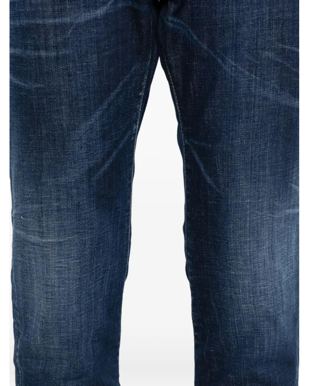 Vaqueros Con Parche Del Logo DSquared² de hombre de color Blue