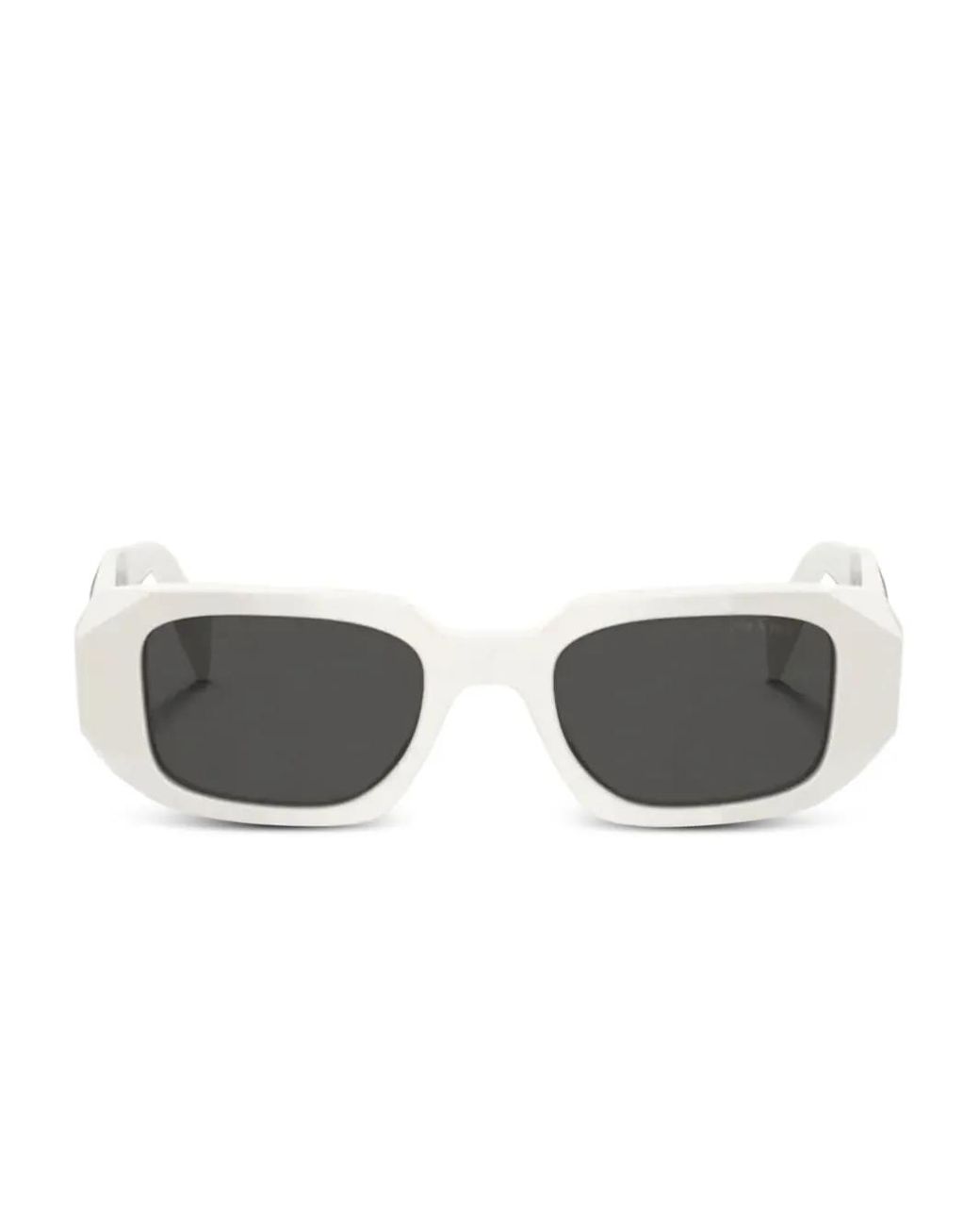 Prada Gray Sonnenbrille Mit Eckigem Gestell