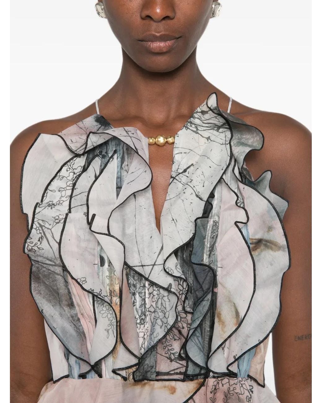 Aje. White Cleo Gown