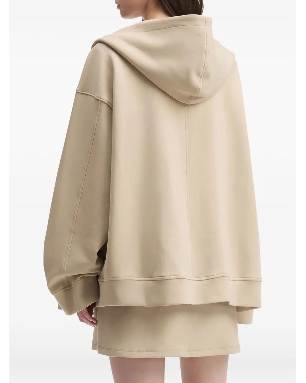 B+ AB Natural Zip-Front Hoodie