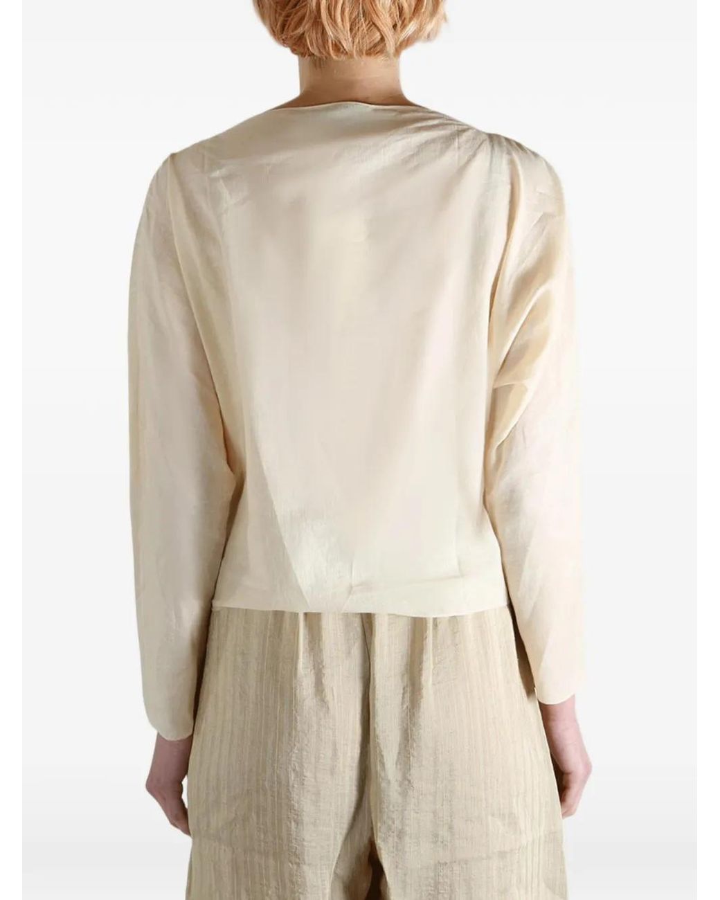 Cortana Natural Boat Neck Top