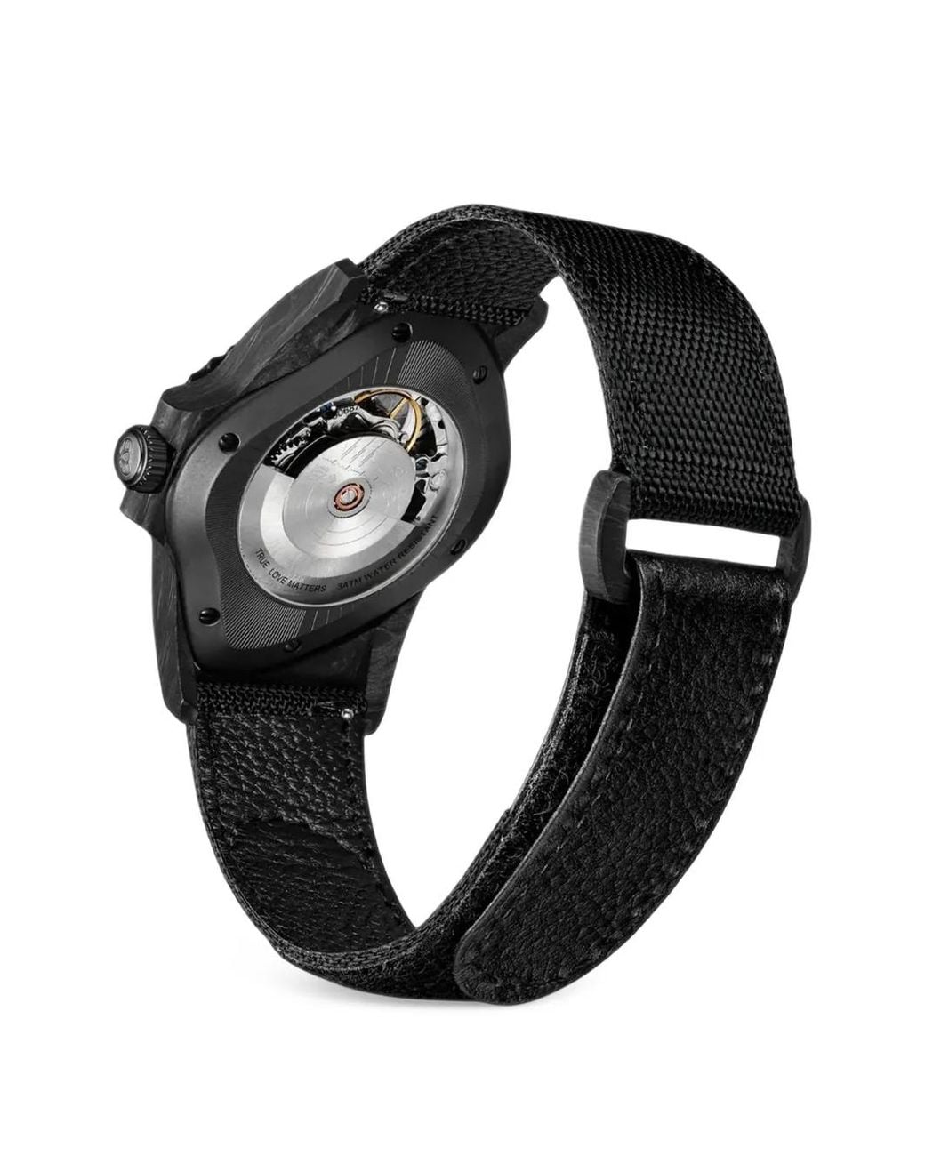 LAARVEE Black Asymmetric-Face 45Mm Watch for men