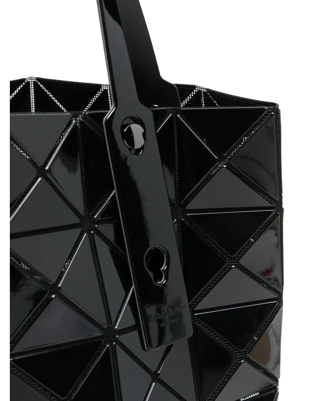 Issey Miyake Black Lucent Geometric Tote Bag