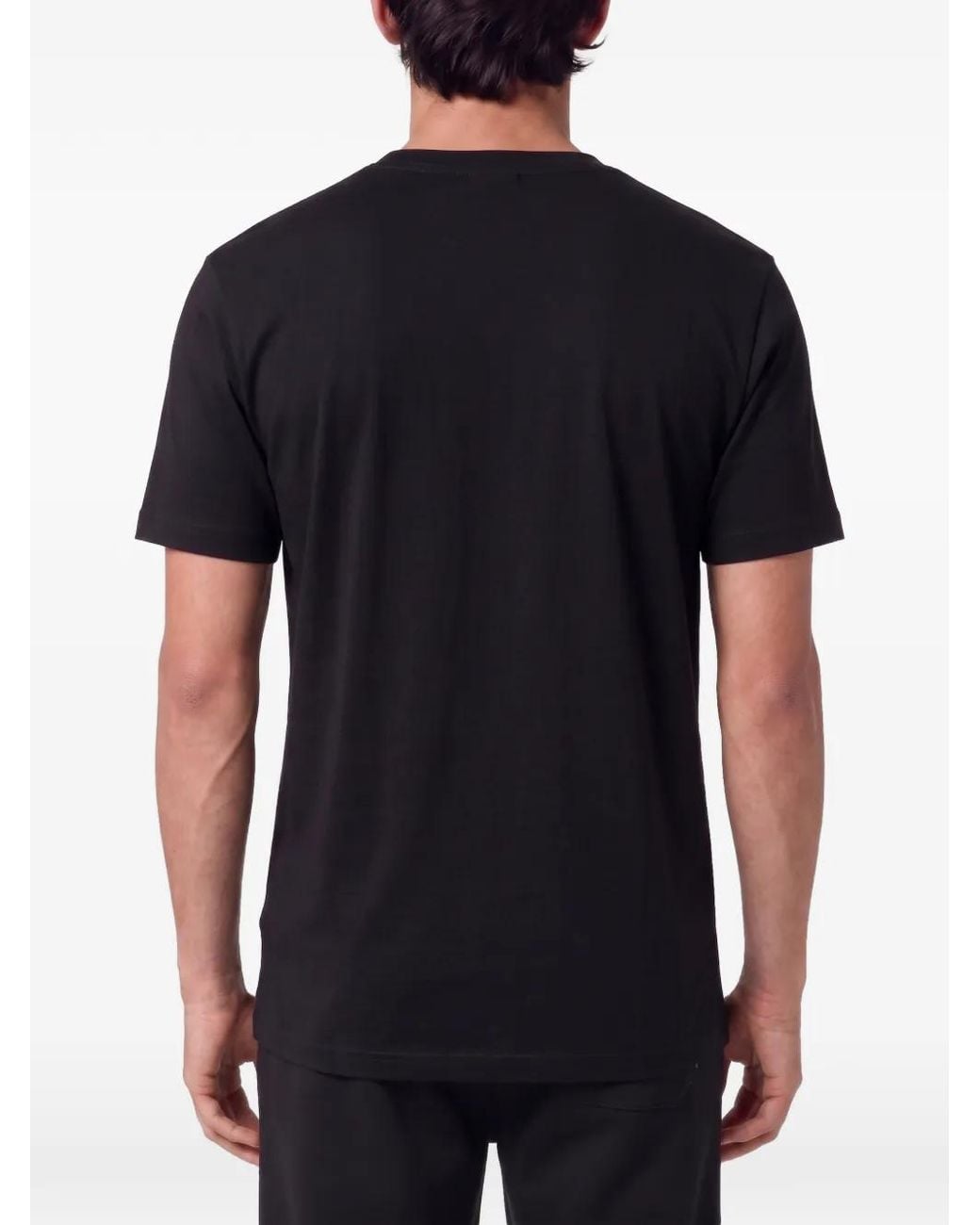 Philipp Plein Black T-Shirt À Patch Tiger for men