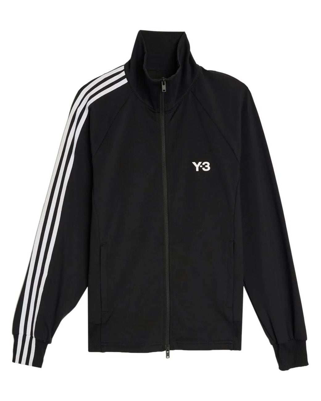 Y-3 Black 3-Stripes Full-Zip Track Jacket for men