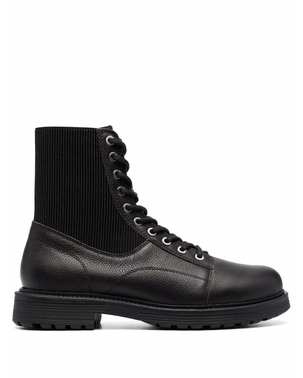 DIESEL Black D-Alabhama Lace-Up Boots for men