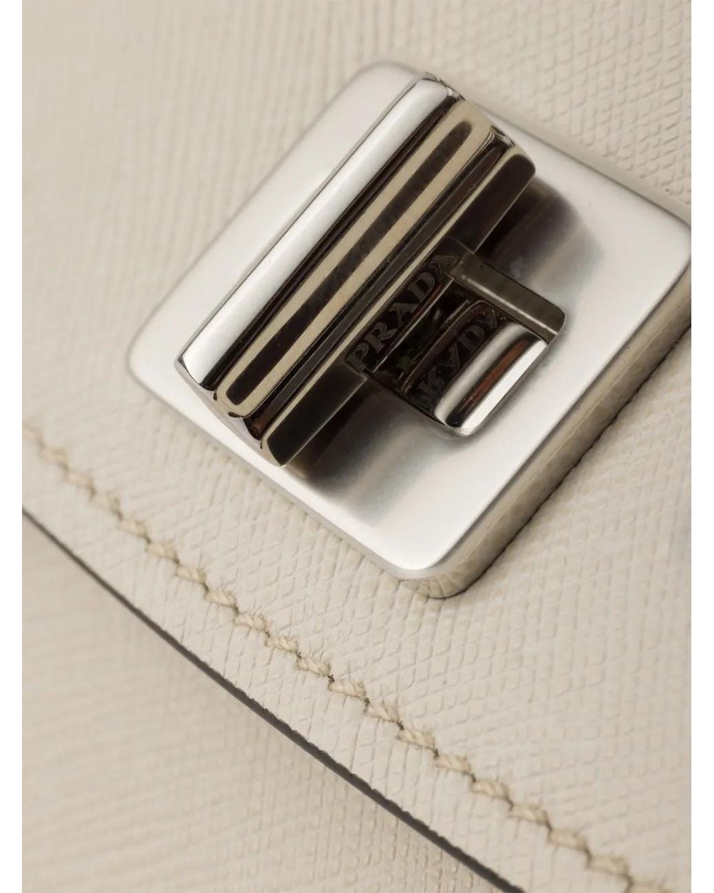 Prada White Avoir Mini Handbag