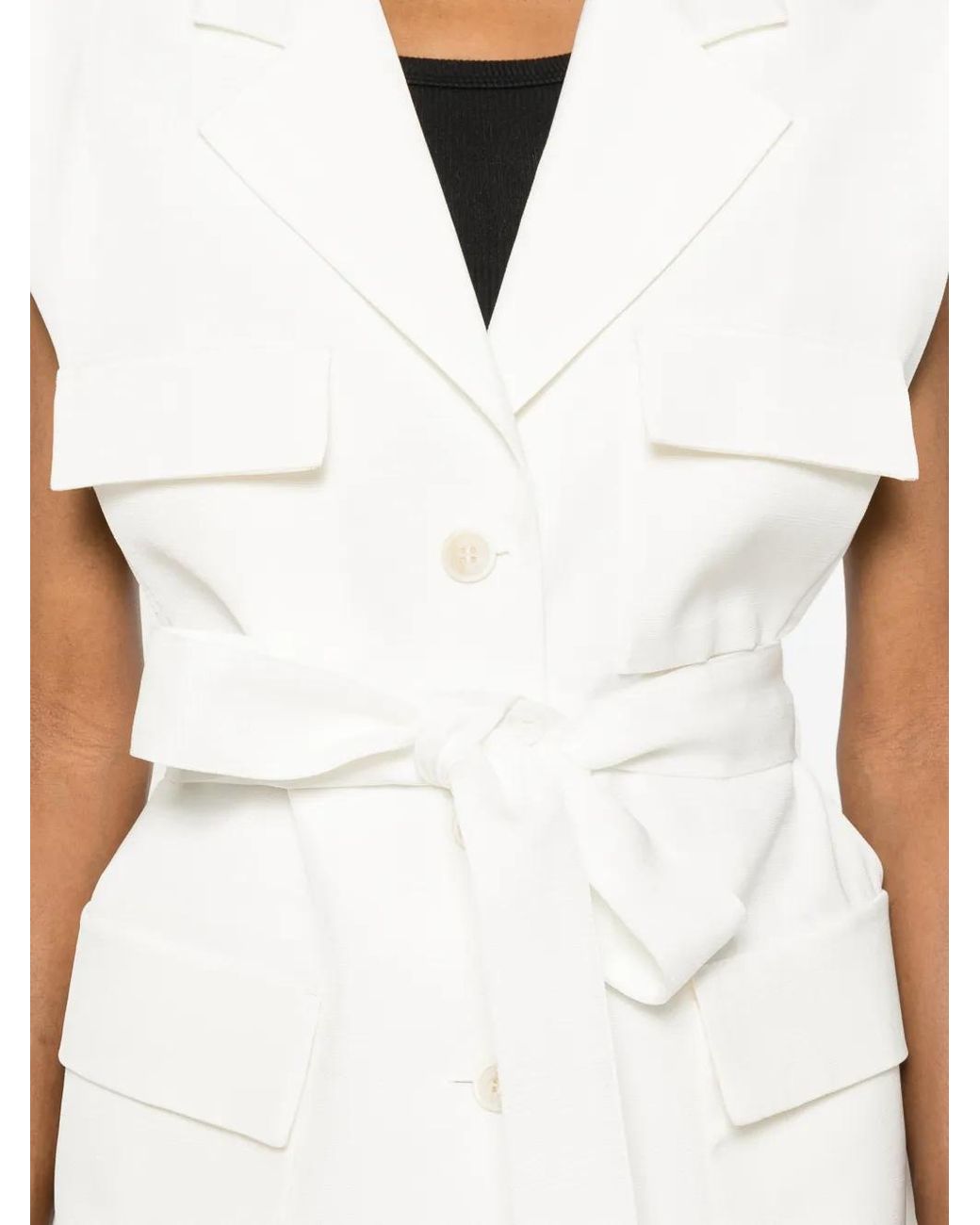 P.A.R.O.S.H. White Viscose Jacket