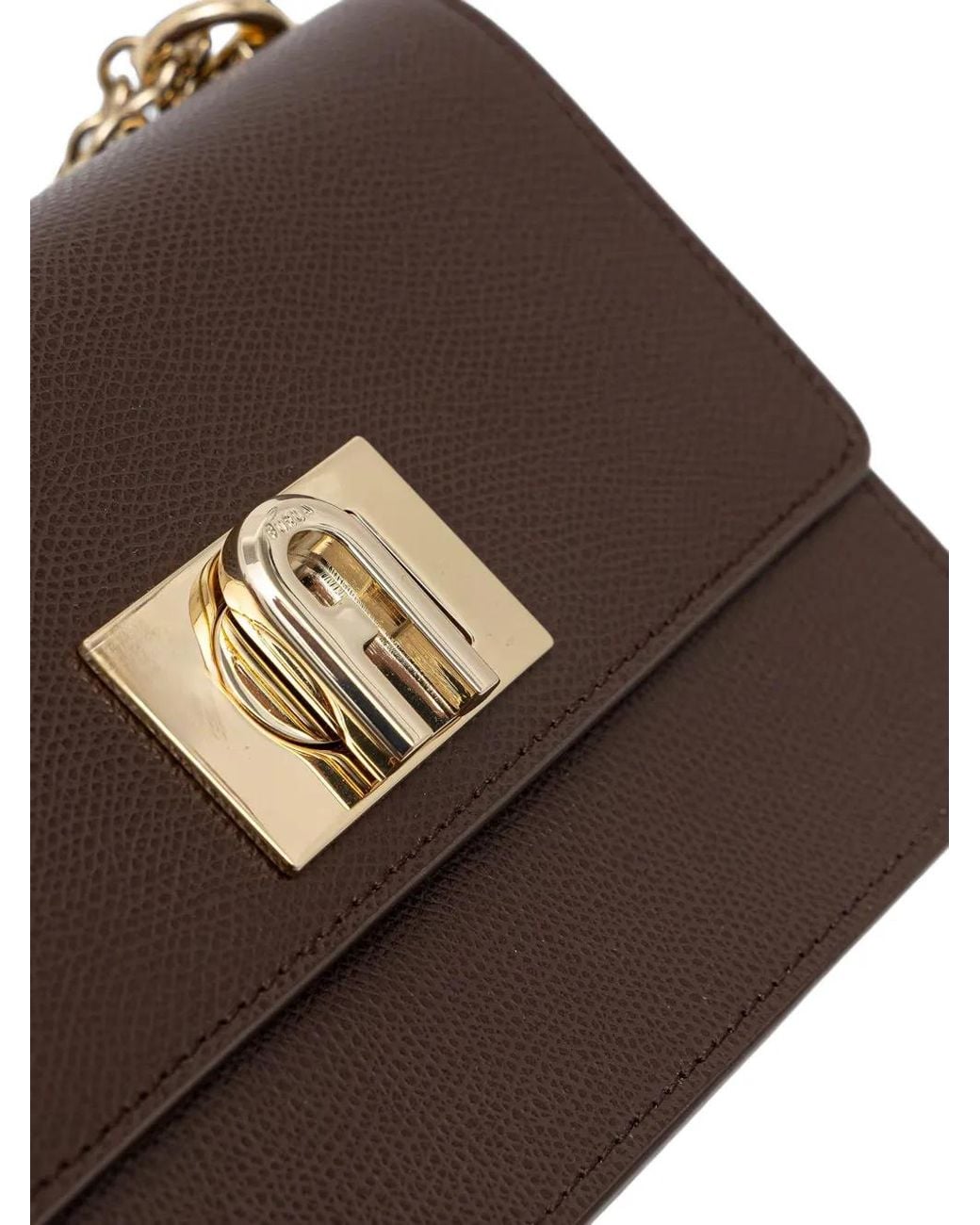 Furla Brown Mini 1927 Cross Body Bag