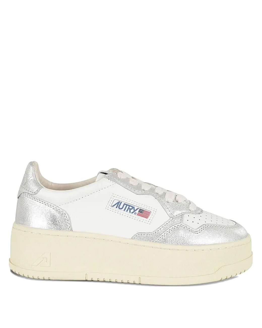 Autry White Platform Leather Sneakers