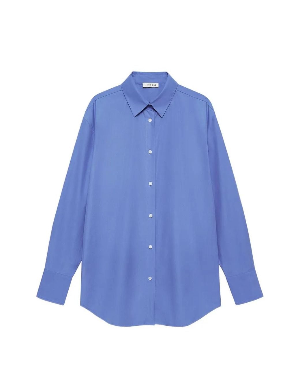 Anine Bing Blue Plaza Shirt